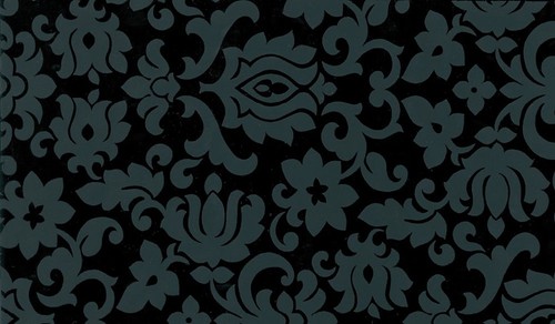 Classic ornament black - ornament, fablon