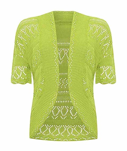 Women knitted crochet bolero - women,