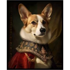 Vintage Corgi Dog in Royal
