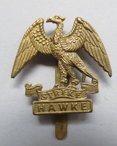Military brass cap - brass, badge
