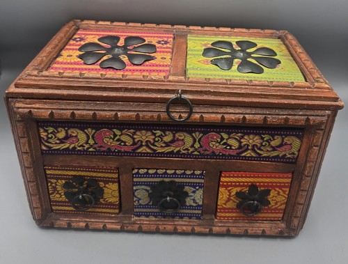 Vintage indian carved wood - vintage,