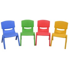 Set of 4 Kids Plastic Chairs