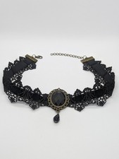 Caprilite Gothic Black Lace Necklace Collar Choker Halloween Vampire