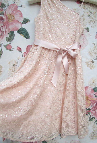 Monsoon pink lace sequin - pink,