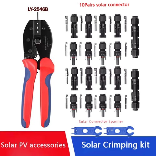 Solar panel crimping - panel, set
