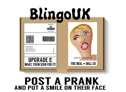 Blow doll prank - blow, postal