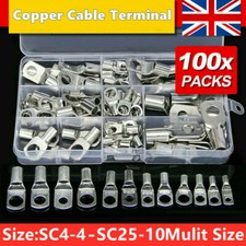 100PCS Copper Tube Terminals