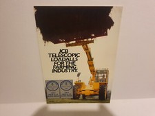 JCB 520 and 525 Loadall farm telehandlers tractor sales brochure from 1982