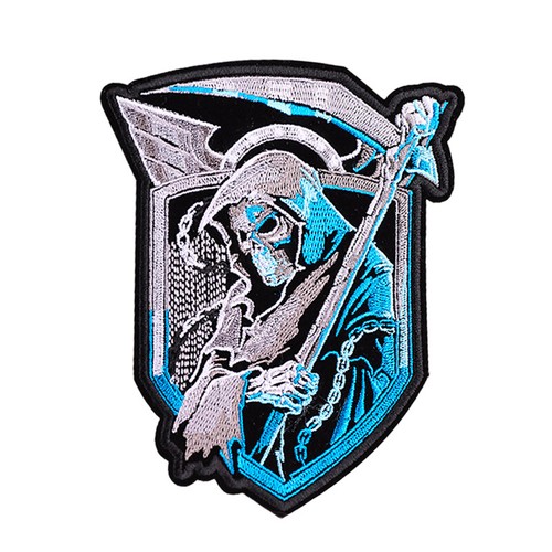 Grim reaper skull with scythe - reaper,