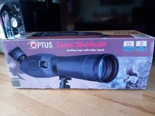 OPTUS ZOOM 20-60×60 SPOTTING SCOPE WITH TABLE TRIPOD
