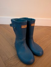 Kids Hunter Blue Wellies Size
