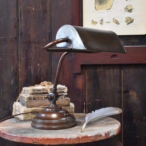 Antique bankers desk lamp - antique,