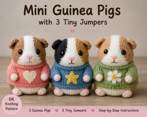 Mini guinea pig - guinea, knitting