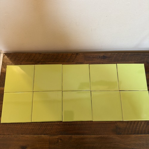 Lot vintage green tile - lot, of