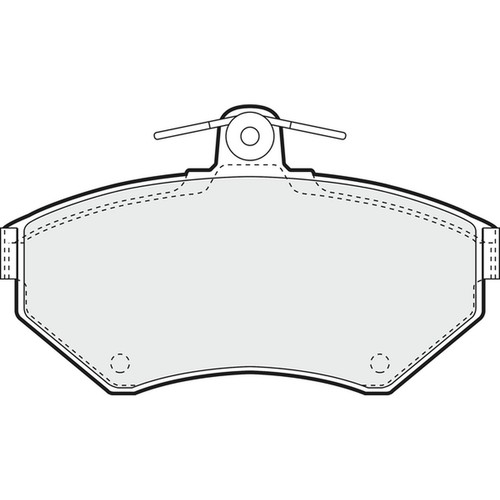 Brake pads set for - set, vw
