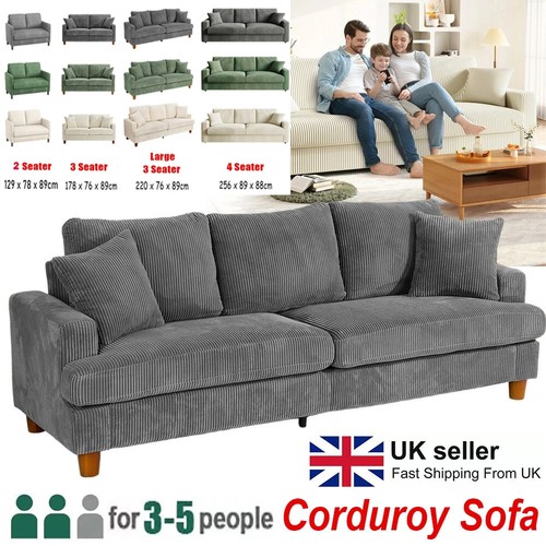 Seater corduroy sofa - seater,