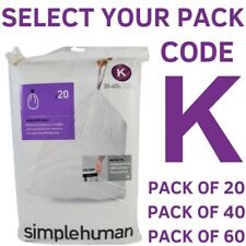 Simplehuman Bin Liners K Code