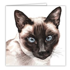 Siamese Cat greetings card