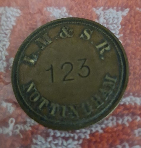 Railway check token - l.m.s.r,