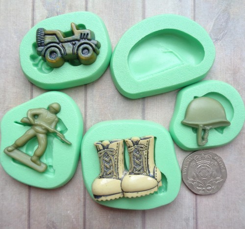 Bundle 5pc army soldier - soldier, mini