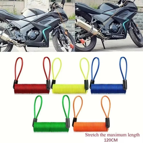 Blue bike spring cable - bike,