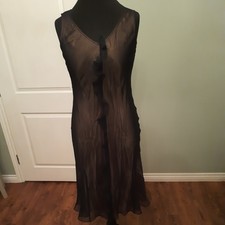 Kaliko Women's Gold Lined Slip Dress Size 14 Ideal For Party Occasions