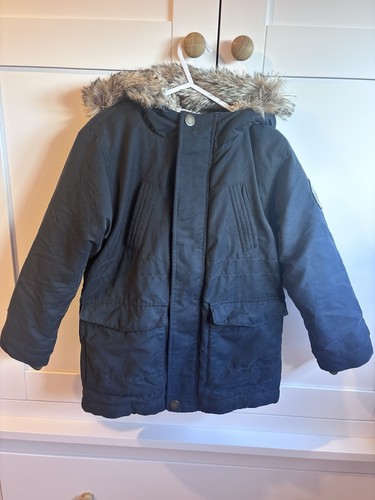 Boys navy parka - navy, coat