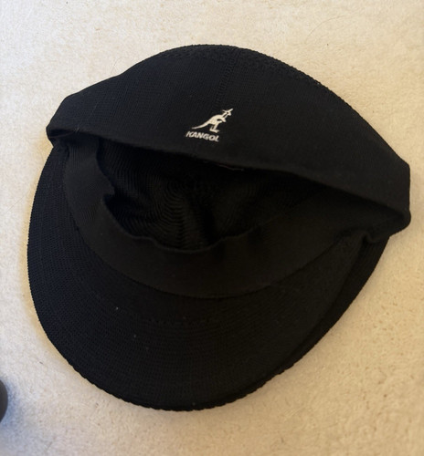 Kangol black flat cap - flat, one