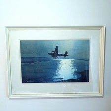 Denis Pannett Original Watercolour Handley Page Halifax L73cm RAF Aviation