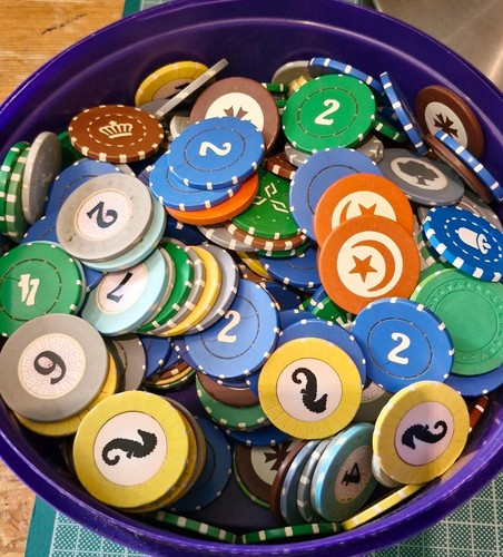 Joblot poker chips over - joblot, 270