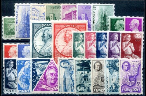Monaco 1945 yvert 275 300 - monaco,