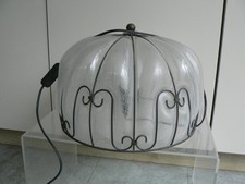 Vintage MURANO  Caged Glass Light Lamp Vintage Lighting Home PARTS 