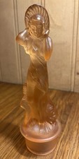 1930s Art Deco Peach Satin