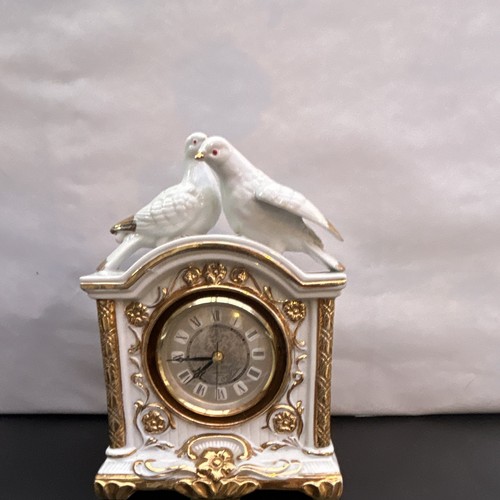 White gold ceramic mantel - white, &