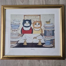 Vtg Linda Jane Smith Framed