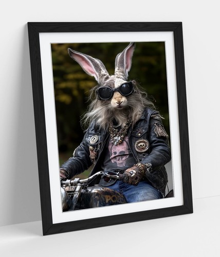 Rabbit motorbike framed - a, -framed