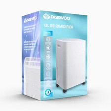 Daewoo 12L Electric Dehumidifier Prevent Damp Mould Humidity Control Quiet Mode