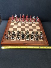 Medieval Times Chess set of chess men pieces Lovely Full Size Board