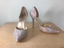 Women’s Sparkling Diamanté Stiletto Party Shoes Size UK 4 By Unze