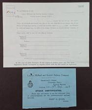 1928 LMS Railway Euston Station Shareholder Stock Certificate Letter