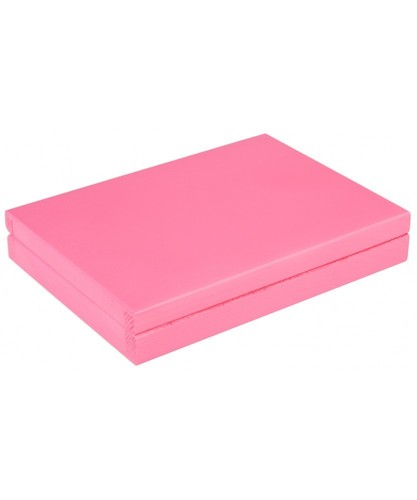Pink wooden pine gift box - pink,