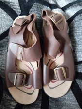 New boxed pavers brown leather