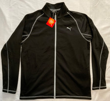 PUMA Black Golf Fairway Full Zip Long Sleeve Midlayer UK XL  50+UPF Brand New