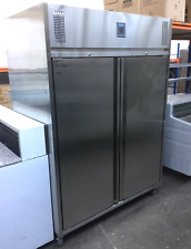 Polar UA003 Upright Premium Double Door Fridge 1170Ltr Capacity Wheels Catering