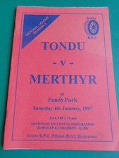 TONDU  v   MERTHYR R.F.C