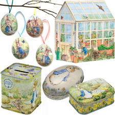 PETER RABBIT TIN BOX Home Accessory Storage Easter Egg Kids Birthday Party Gift