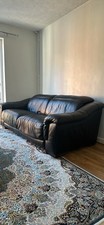 Sofology Black Leather Sofa