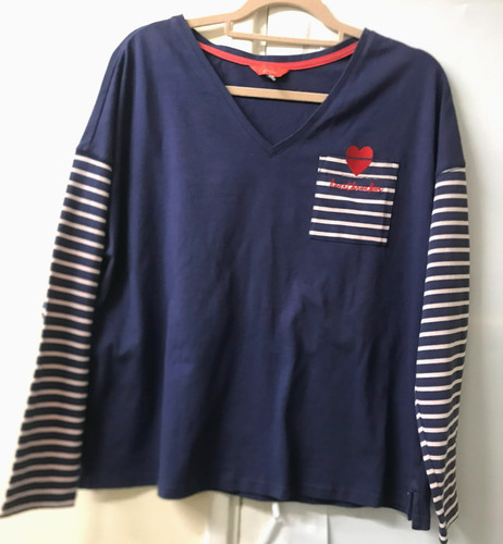 Joules marina stripe pink blue - marina,