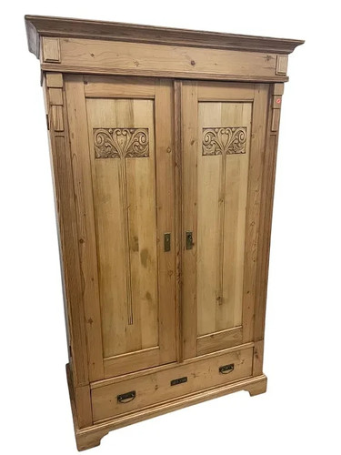 Antique french pine twoo - twoo, door