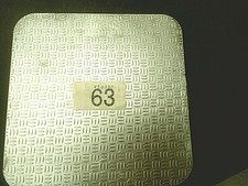 Aluminium CHEQUER PLATEOFF CUTS 200mm x 200mm x 1.5mm thick cricket weave patten